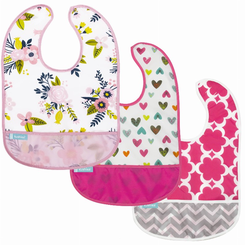 Cleanbib Waterproof Bib - 6-12m Pink