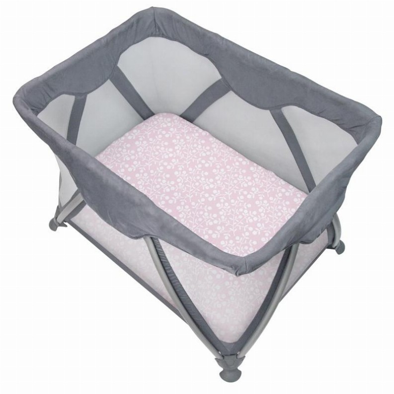 Portable Play Pen Sheet - Pink Berries