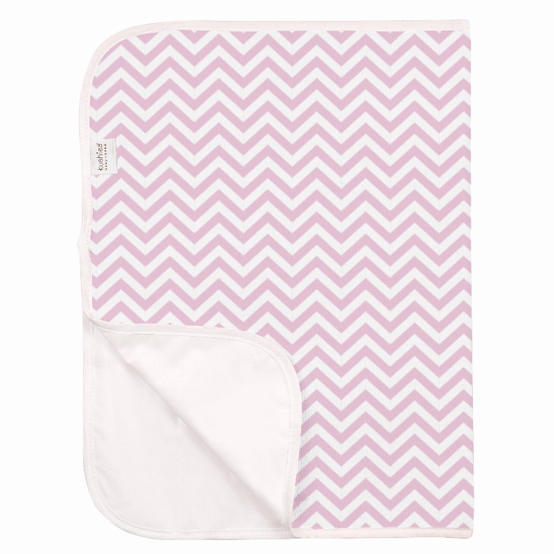 Terry | Portable Changing Pad - Pink Chevron