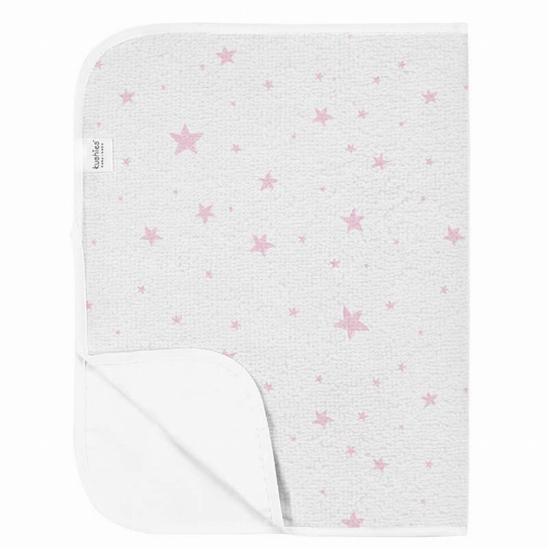 Terry | Portable Changing Pad - Pink Scribble Stars