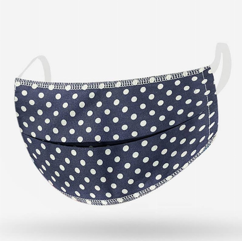 Washable Mask - Grey Dots