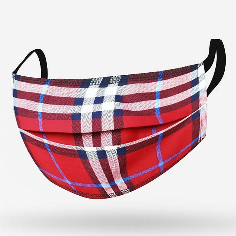 Washable Mask - Red Plaid