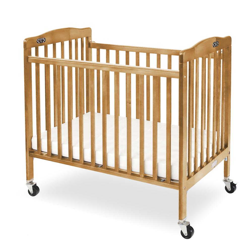 The Pocket Crib-Mini/Portable Folding Wood Crib-Natural