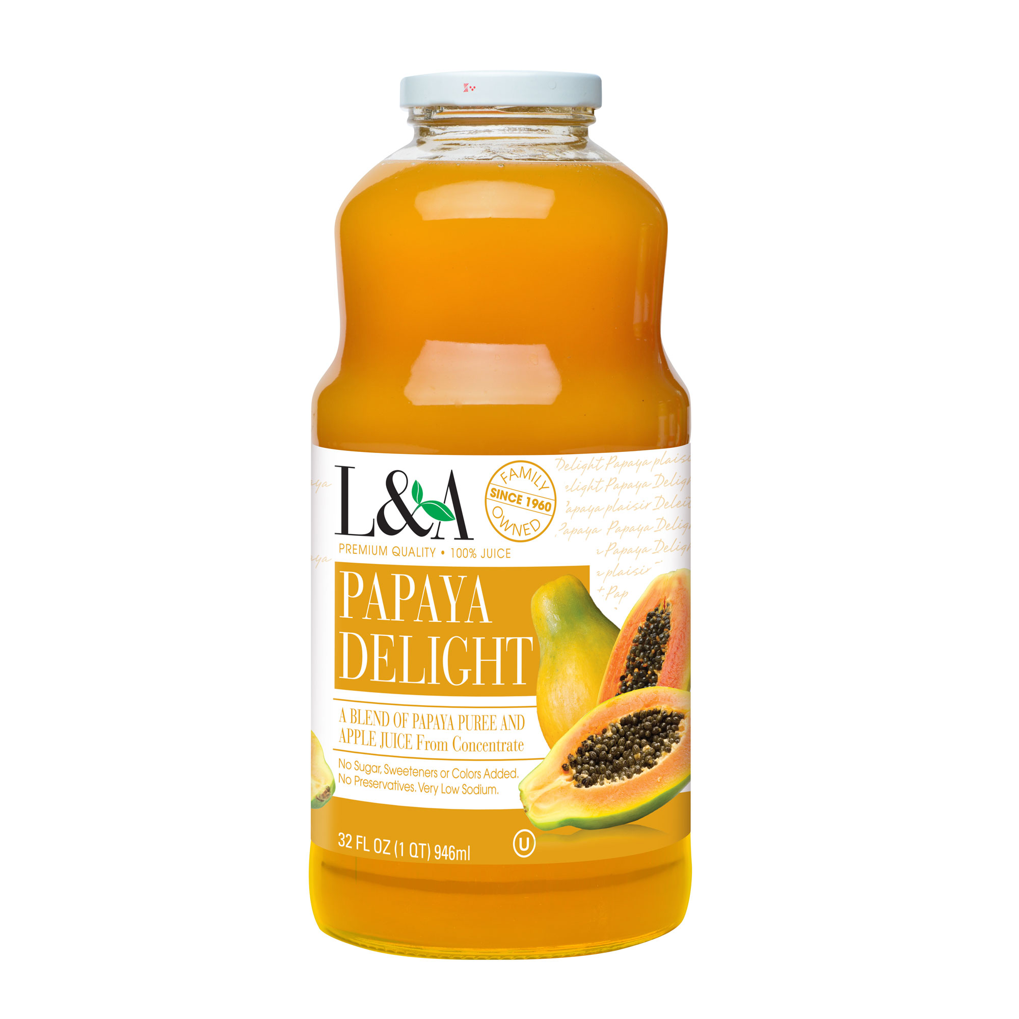 L & A Juice Papaya Delight (6x32 Oz)