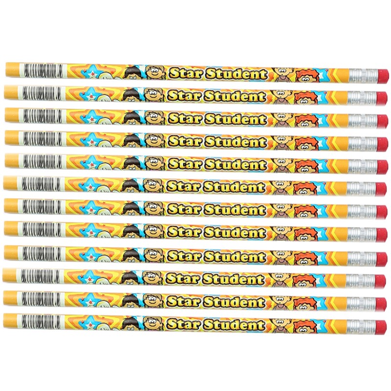Star Student Pencils, Pack of 12