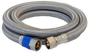 10-0960 3/8X24 Stainless Steel Dishwasher Hose