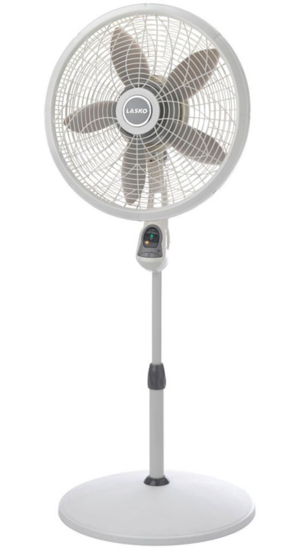 18" Remote Control Oscillating Pedestal Fan 3-Speeds