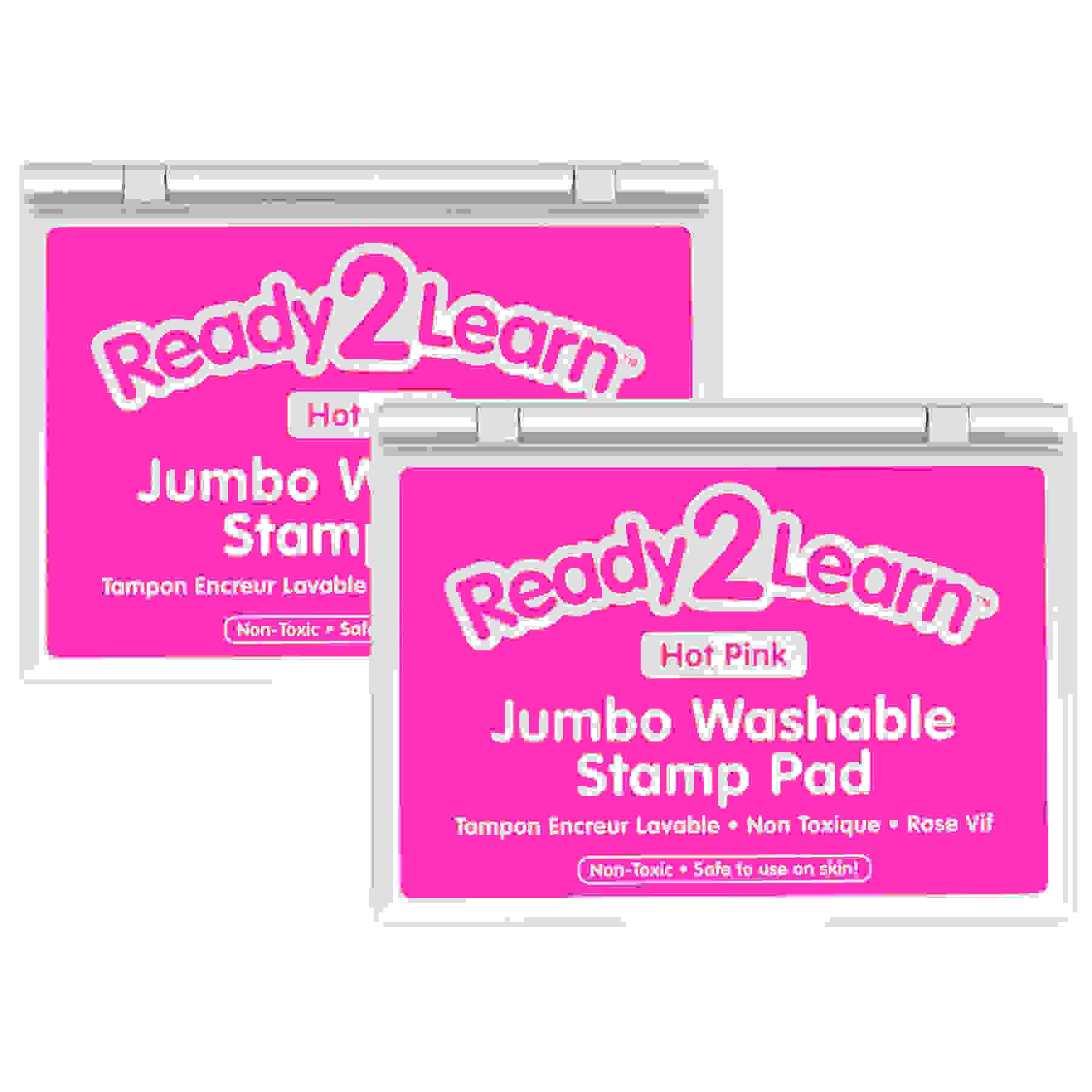 Jumbo Washable Stamp Pad - Hot Pink - Pack of 2