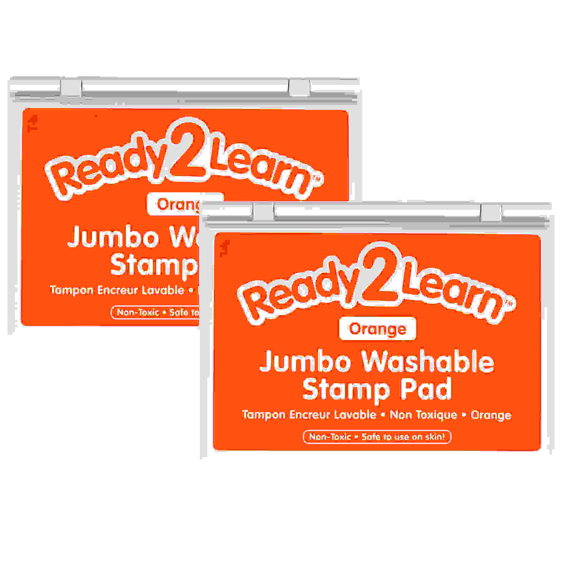 Jumbo Washable Stamp Pad - Orange - Pack of 2