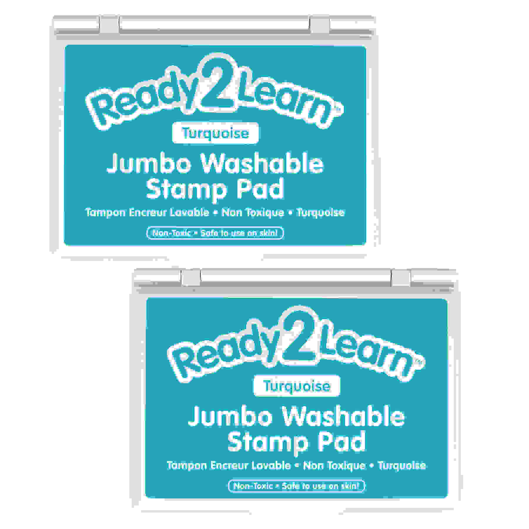 Jumbo Washable Stamp Pad - Turquoise - Pack of 2