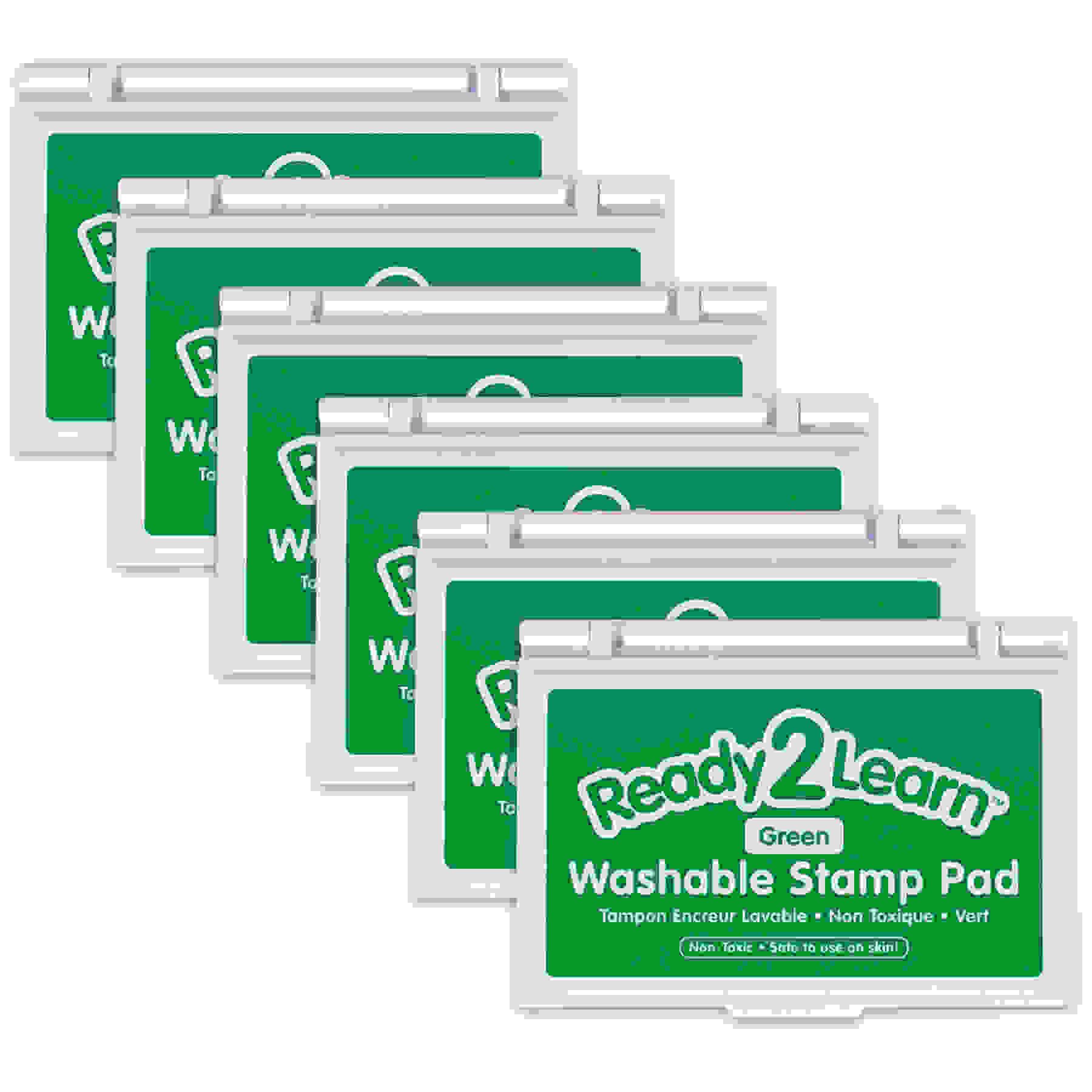 Washable Stamp Pad - Green - Pack of 6