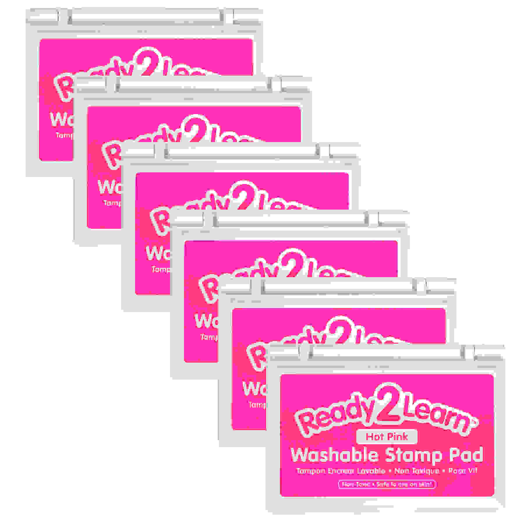 Washable Stamp Pad - Hot Pink - Pack of 6