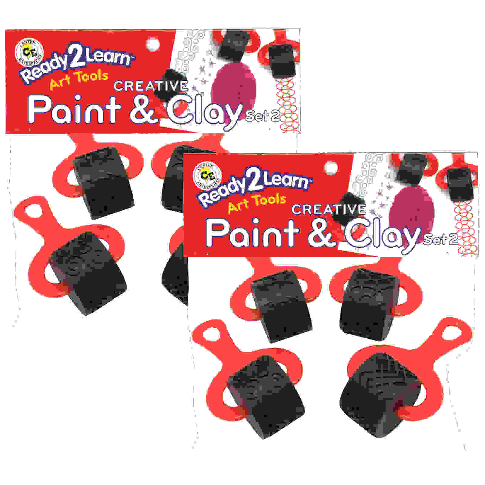 Ready2Learn Paint and Clay Explorer Rollers, 4 Per Set, 2 Sets