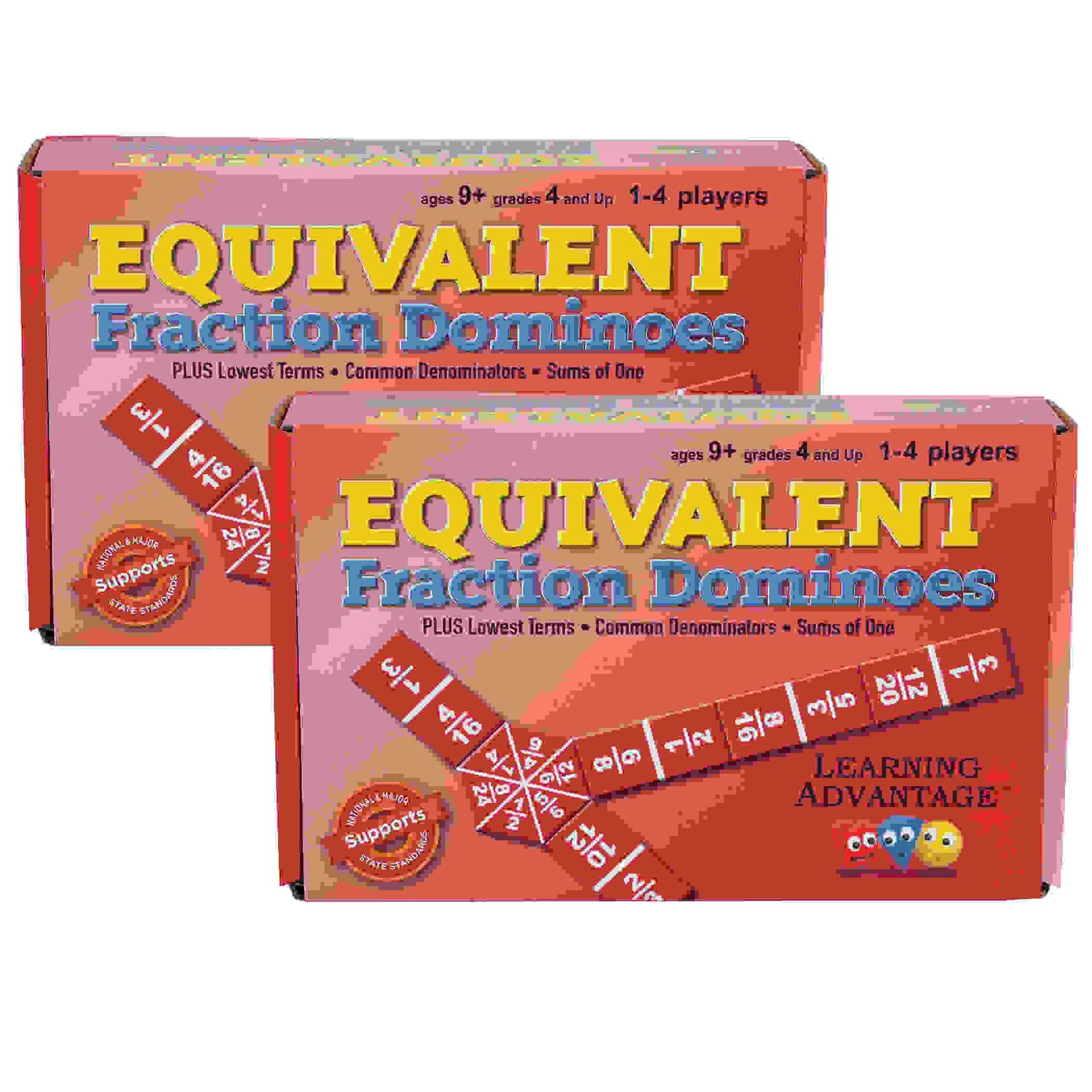 Equivalent Fraction Dominoes, Pack of 2