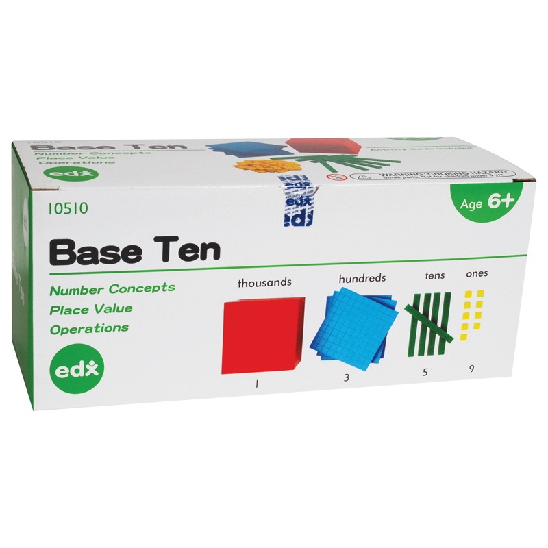 Four-Color Plastic Base Ten Set