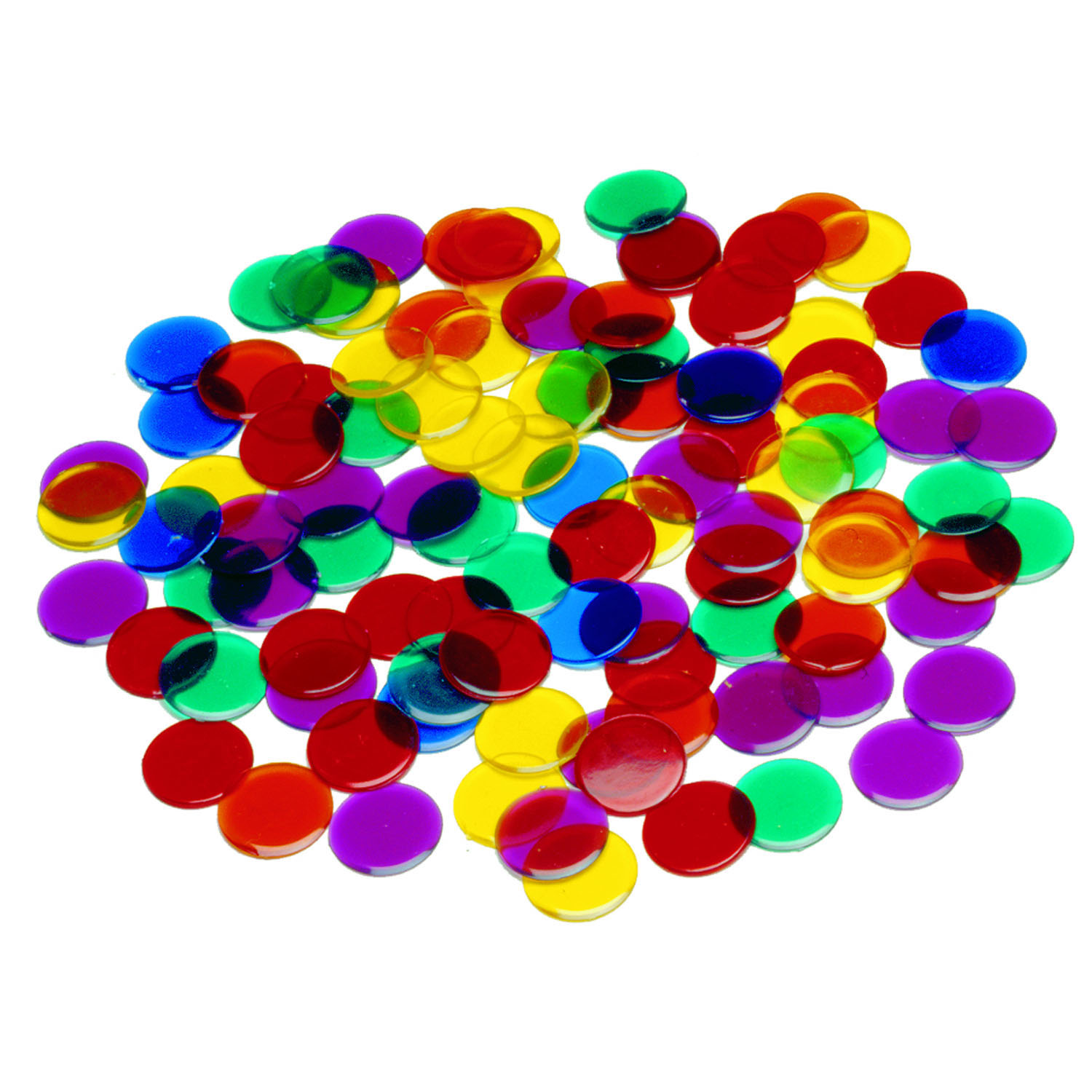 Transparent Counters - .75" - Set of 1,000