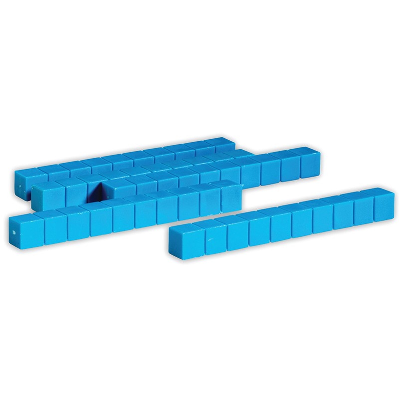 Blue Plastic Base Ten Rod, Set of 50