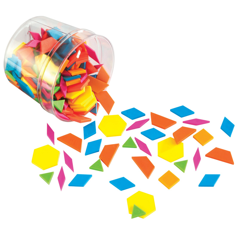 Brights! Pattern Blocks, 250 Pieces