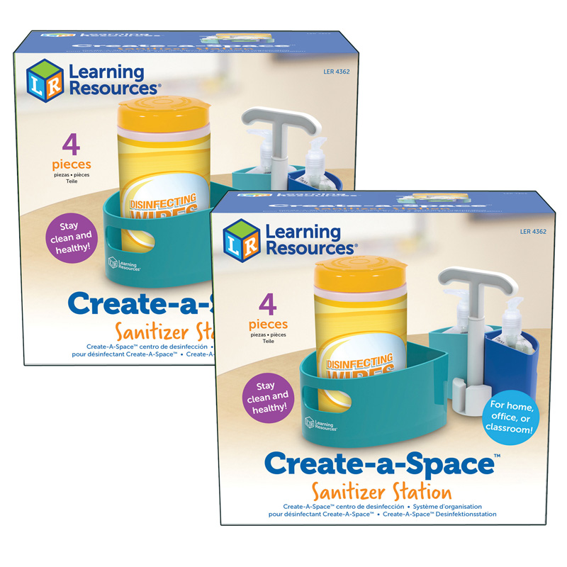 Create-A-Space Sanitizer Station, Pack of 2