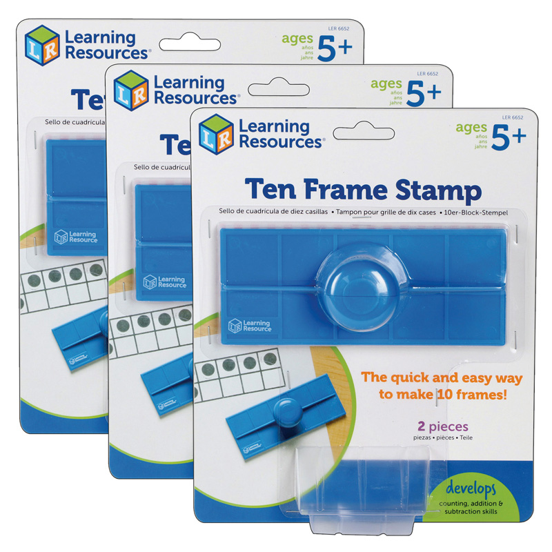 Ten Frame Stamp, Pack of 3