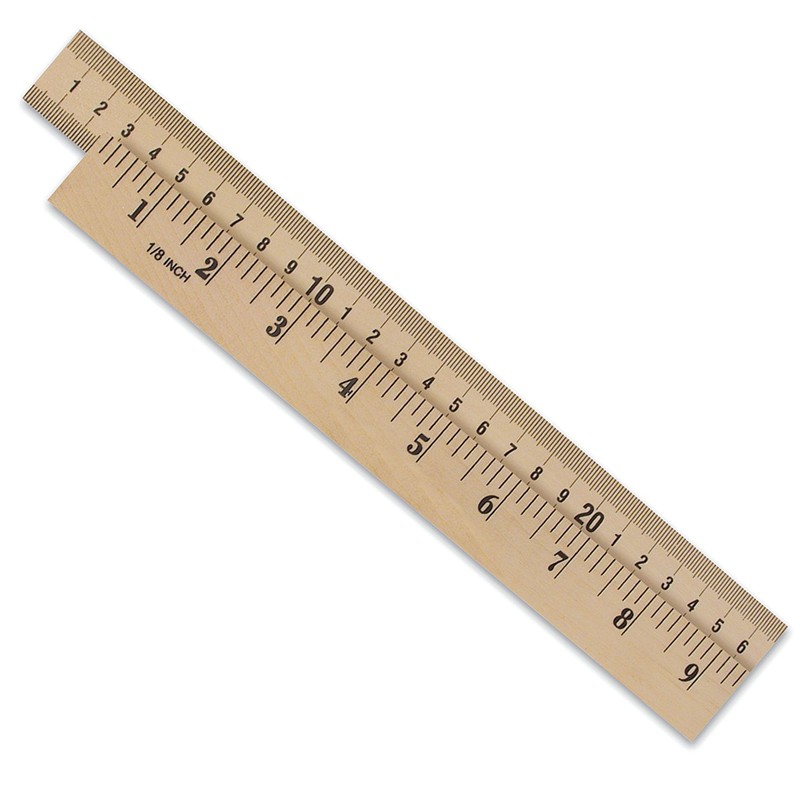 Wooden Meter Stick, Plain Ends, Pack of 3
