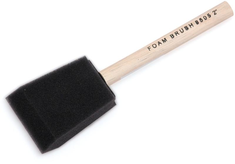 8505-1 In. Wood Handle Foam Brush