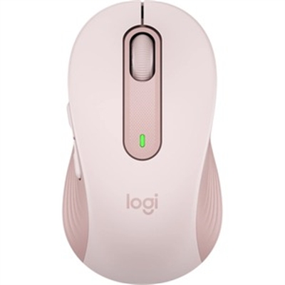 Signature M650 Wireless Mouse, 2.4 GHz Frequency, 33 ft Wireless Range, Medium, Right Hand Use, Rose