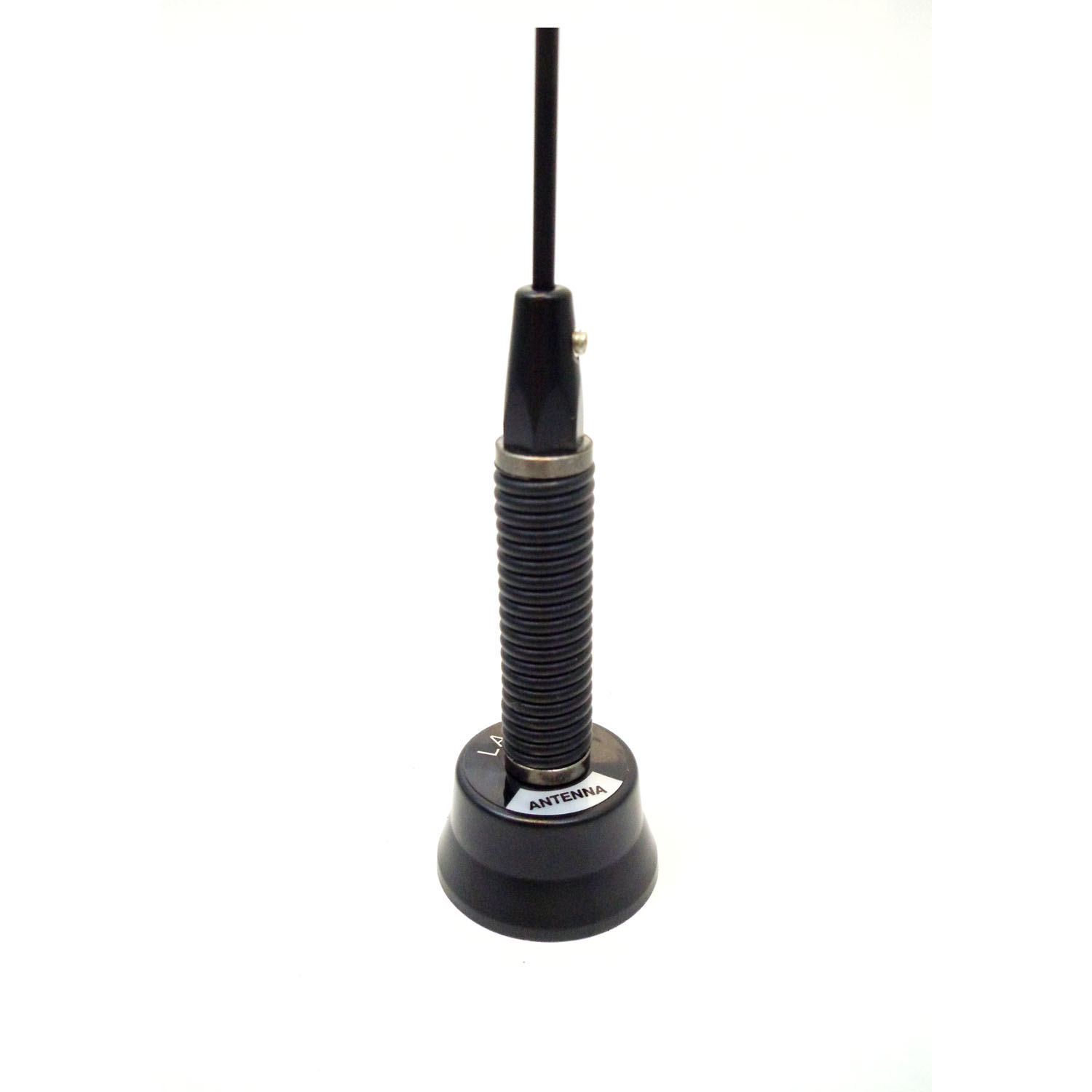 Larsen - NMOWBQB 150-170 Mhz 3/4" Base - Black 1/4 Wave Unity Gain Antenna With Shock Spring