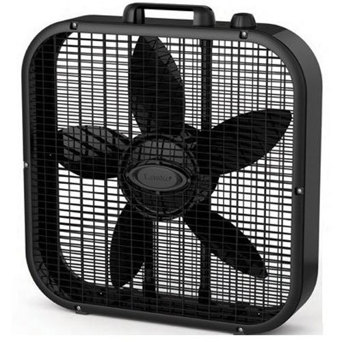 Decor Colors 20? 3-Speed Box Fan, Black