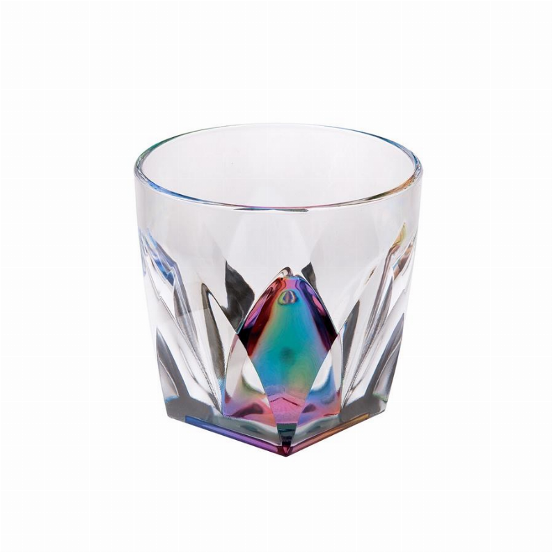 Acrylic Rainbow Diamond DOF 9 oz. Set of 4