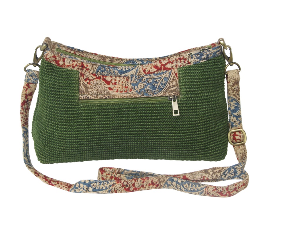 Leaf & Fiber 'Diya' Eco-Friendly Satchel Bag - Olive Green