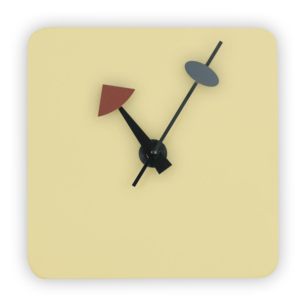 LeisureMod Manchester Modern Design Square Silent Non-Ticking Wall Clock MCLS9CR