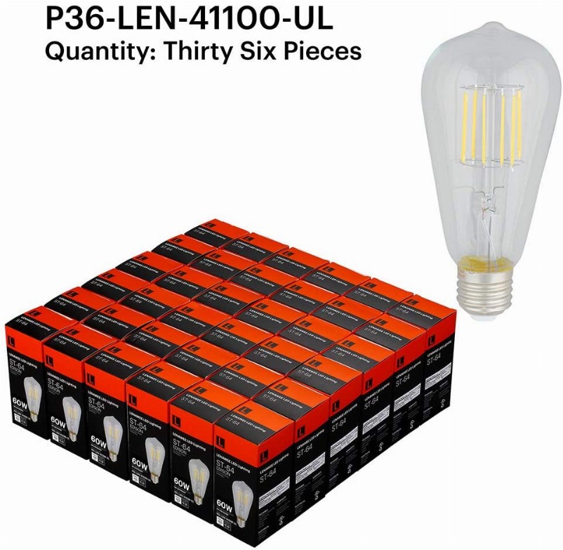 Lenawee LEN-41100-UL 6W ST-64 E26 2700K Light Bulb