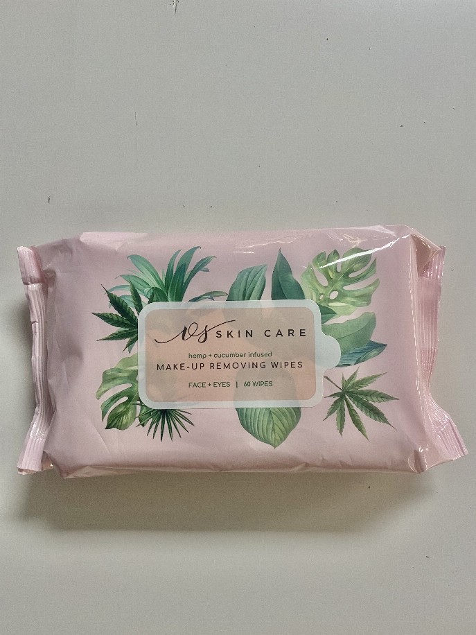 Pre-moistened Makeup Remover Cleansing Towelettes - Hemp & Cucumber Infused
