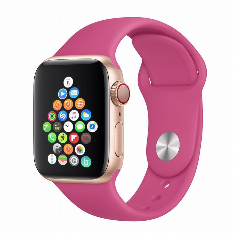 Silicon Apple Watch Band - Dragon Fruit