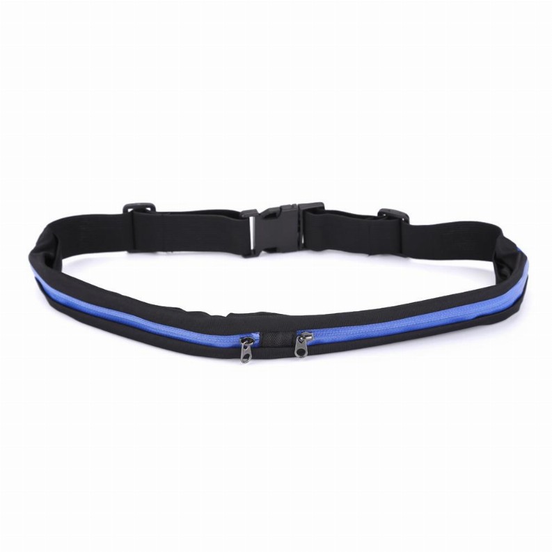 Stride Dual Pocket Running Belt for Jogging, Cycling & Travel with Water Resistant Pockets