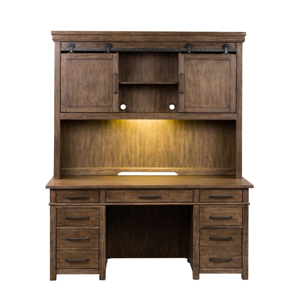 Sonoma Road Credenza & Hutch, Brown