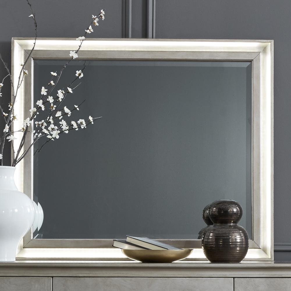 Liberty Furniture Montage Lighted Mirror - Platinum Finish