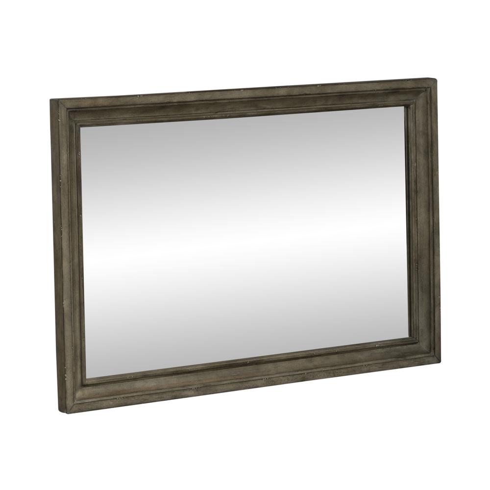 Liberty Furniture Town and Country Landscape Mirror in Dusty Taupe