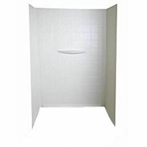 24In X 36In X 56In Bathtub & Shower Pan Surround; 1-Piece Design; Picture Frame Finish - White