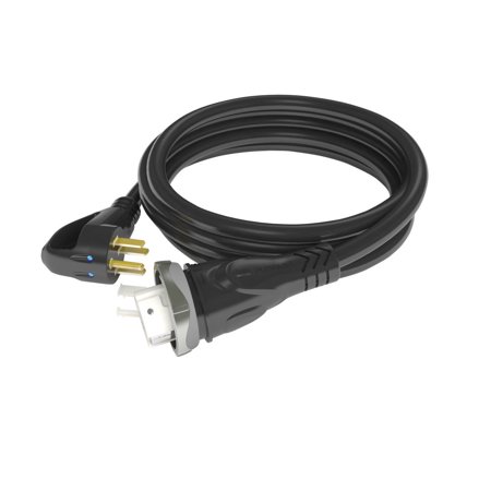 25Ft 50A 125/250V RV Power Smart Cordset, Black