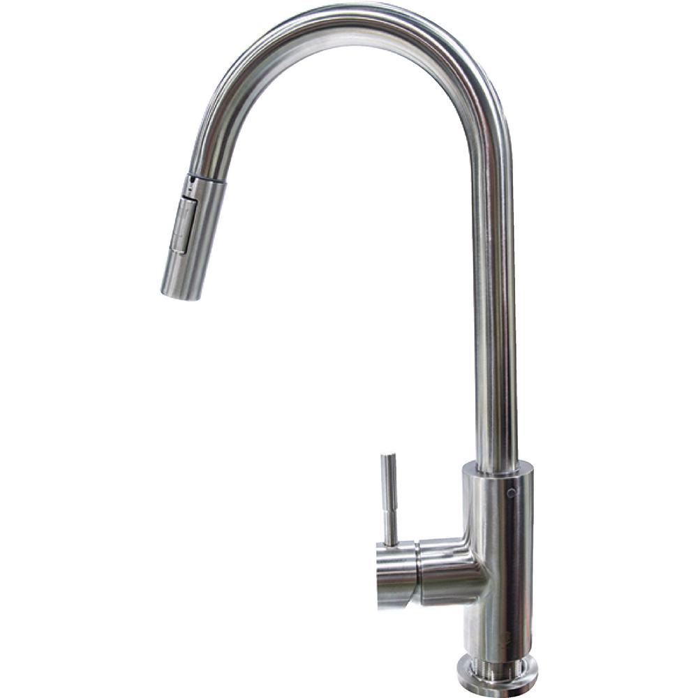 Stainless Steel Bullet Pulldown Faucet (Retail Box)