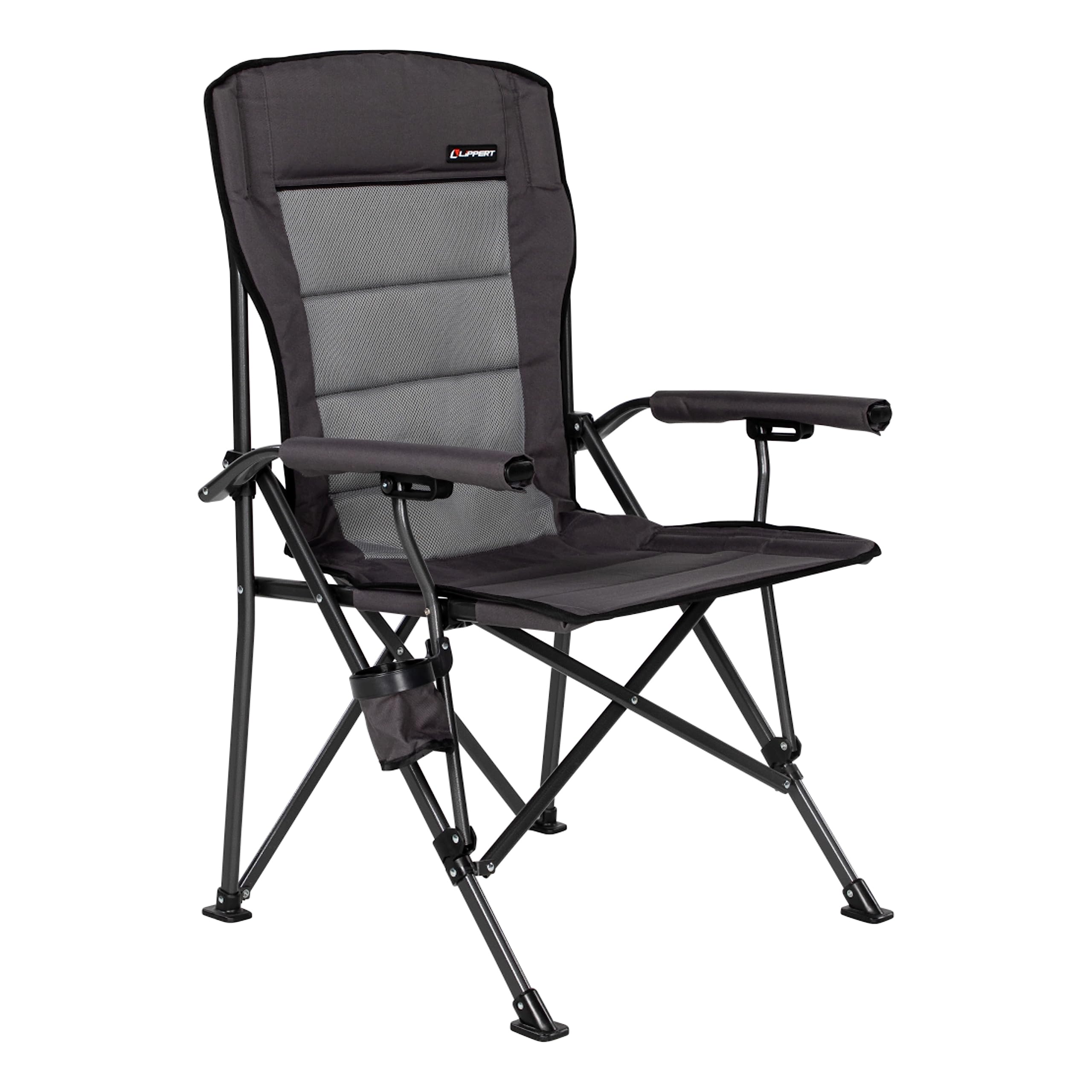 LIPPERT SCOUT OUTDOOR FOLDING CHAIR DARK GREY