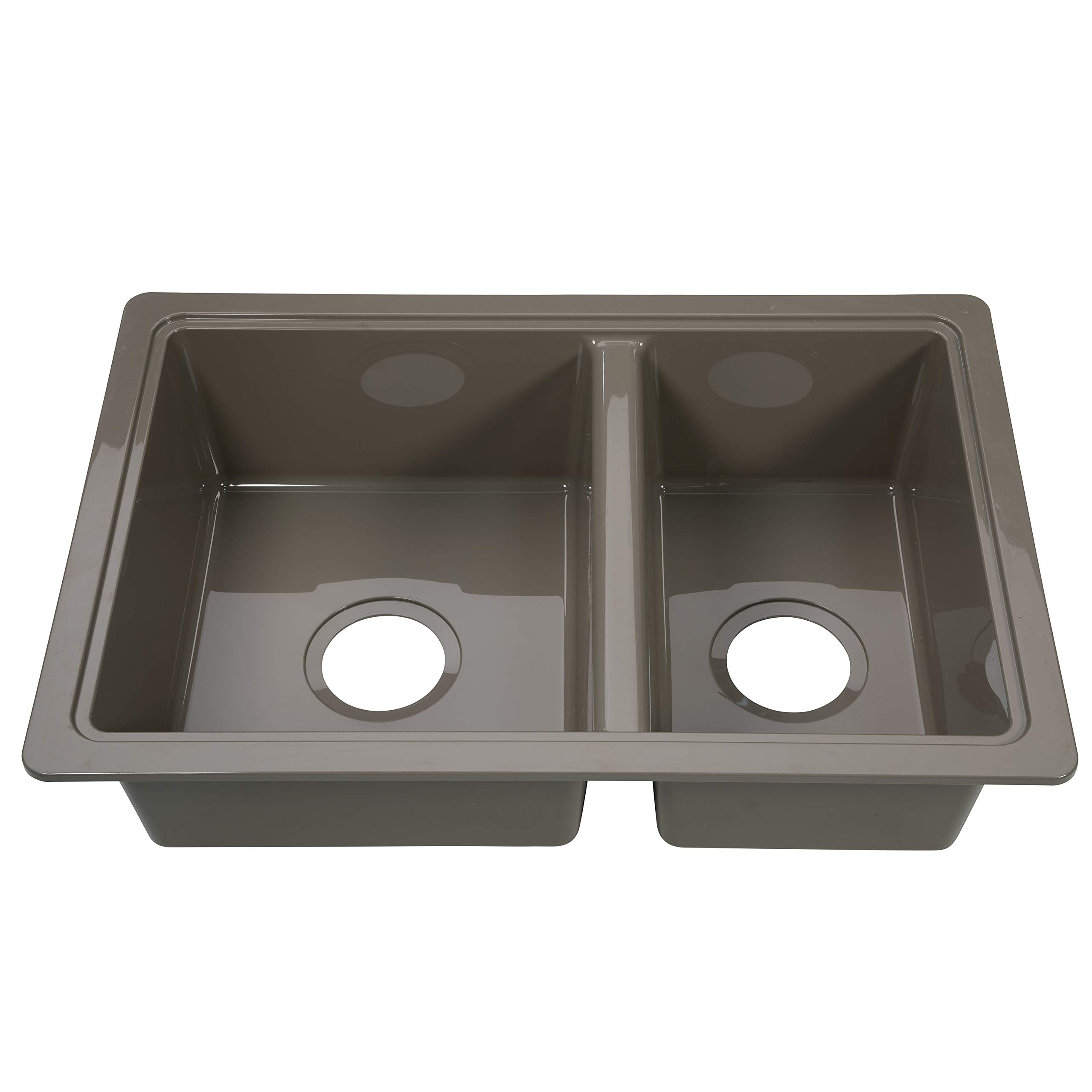 25IN X 17IN DOUBLE BOWL SINK  STAINLESS STEEL COLOR