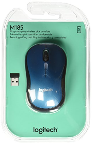 M185 Wireless Mouse Blue Black