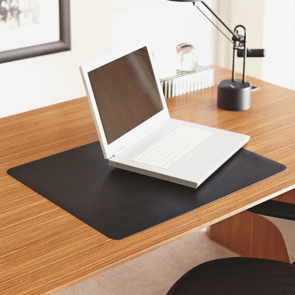 Lorell Desk Pad - Rectangle - 36" Width x 20" Depth - Black