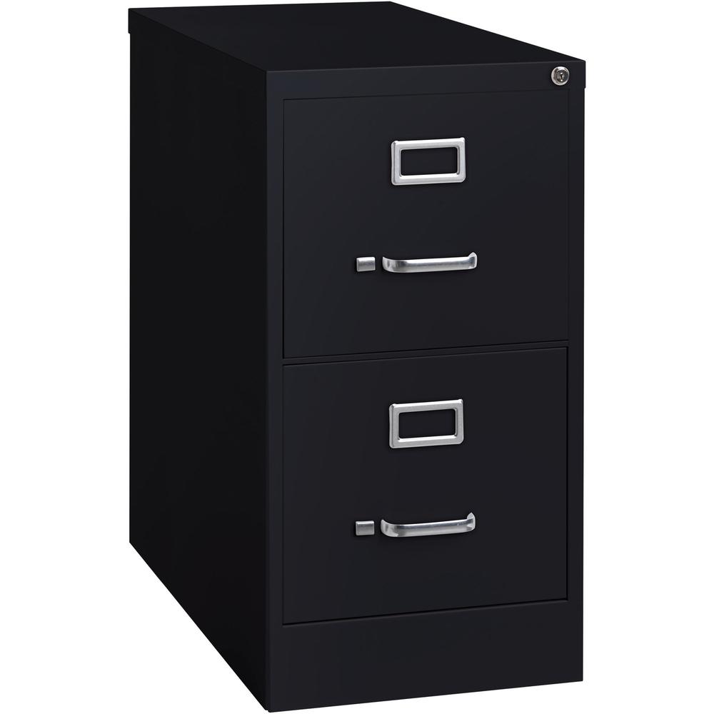 Lorell Vertical file - 2-Drawer - 15" x 25" x 28.4" - 2 x Drawer(s) for File - Letter - Vertical - Security Lock, Ball-bearing S