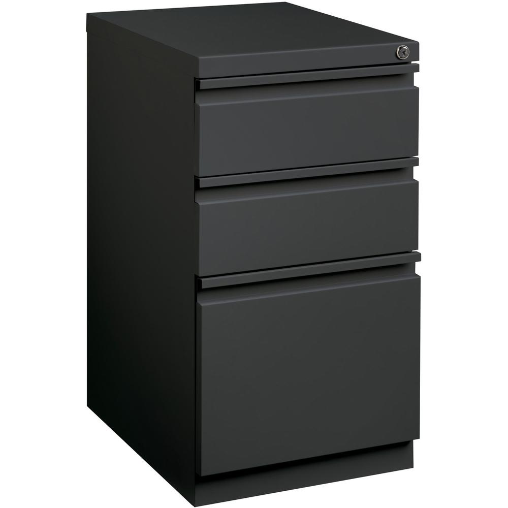 Lorell Box/Box/File Mobile Pedestal File - 15" x 19.9" x 27.8" - 3 x Drawer(s) for Box, File - Letter - Mobility, Casters, Drawe