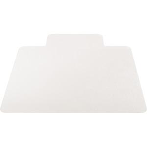 Lorell Hard Floor Wide Lip Vinyl Chairmat - Hard Floor, Wood Floor, Vinyl Floor, Tile Floor - 53" Length x 45" Width x 95 mil Th