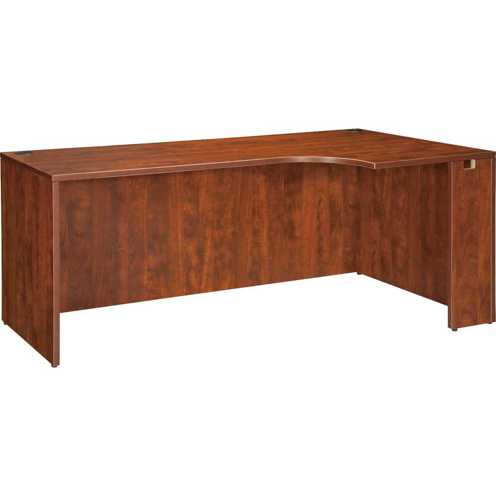 Lorell Essentials Rectangular Credenza - 70.9" x 35.4" x 29.5" - Finish: Cherry, Laminate